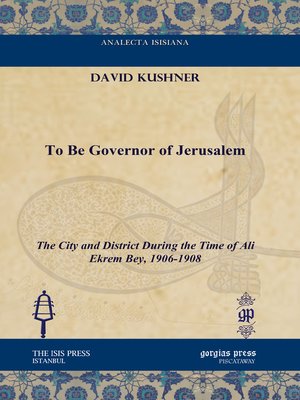 cover image of To Be Governor of Jerusalem